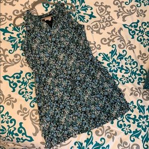 Loft sleeveless flower print dress